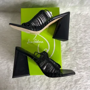 Sam Edelman Women's Laurette Block-Heel Sandals in black size 7