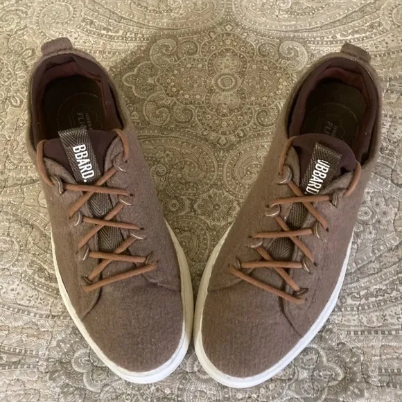 Samuel Hubbard Flight Low Top Monopett Felt Sneakers Size 10