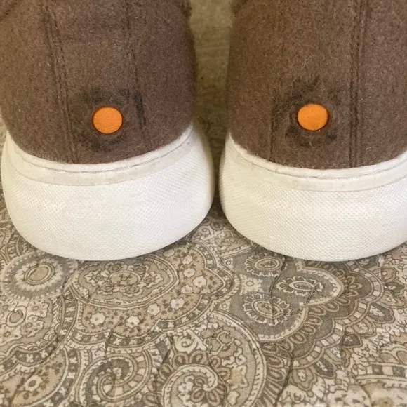 Samuel Hubbard Flight Low Top Monopett Felt Sneakers Size 10