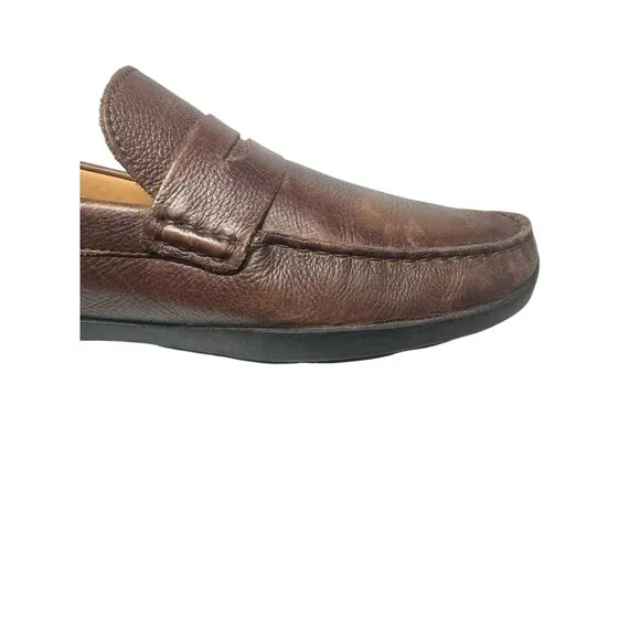 Samuel Hubbard Men Penny Loafers Driving Free Spirit M2111-601 Leather Size 12