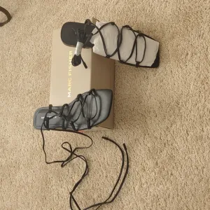 Sandals by Mark Fisher CALIVIA Design Black Strap Up