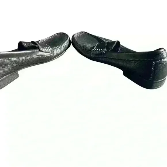 Sandro Moscoloni Segovia Pebble Leather Loafer Driving Shoes Mens 11 D Black