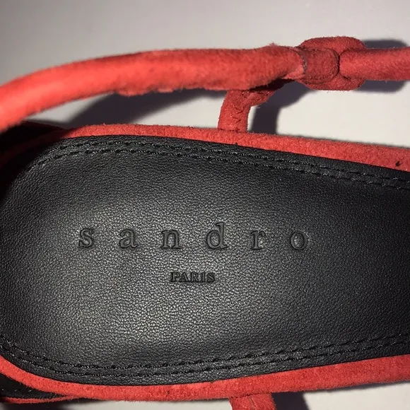 Sandro strap heel sandals size 40