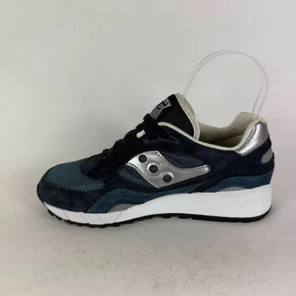 Saucony Shadow 6000 Athletic Sneakers Men's 6 Navy Lace-Up Low Top S70441-6