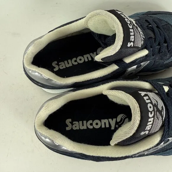 Saucony Shadow 6000 Athletic Sneakers Men's 6 Navy Lace-Up Low Top S70441-6
