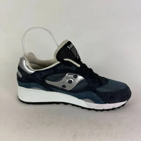 Saucony Shadow 6000 Athletic Sneakers Men's 6 Navy Lace-Up Low Top S70441-6