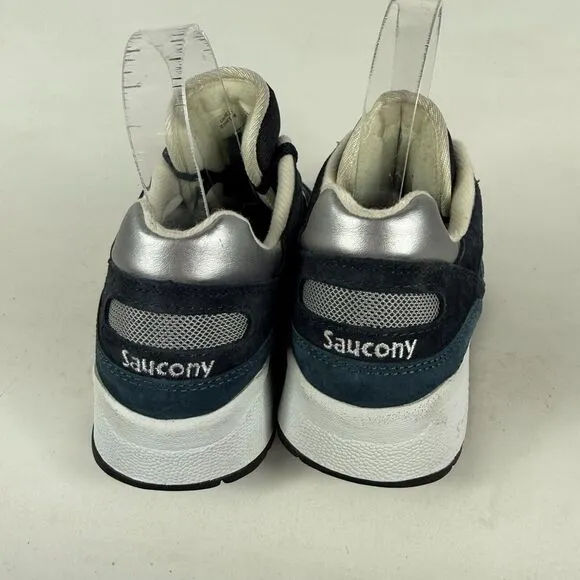 Saucony Shadow 6000 Athletic Sneakers Men's 6 Navy Lace-Up Low Top S70441-6