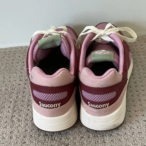Saucony Shadow 6000 Mushroom Low Top Sneakers - Burgundy - US 10