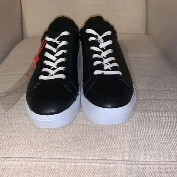 𝅺SCHUTZ Kristin Women’s Black Leather Sneakers