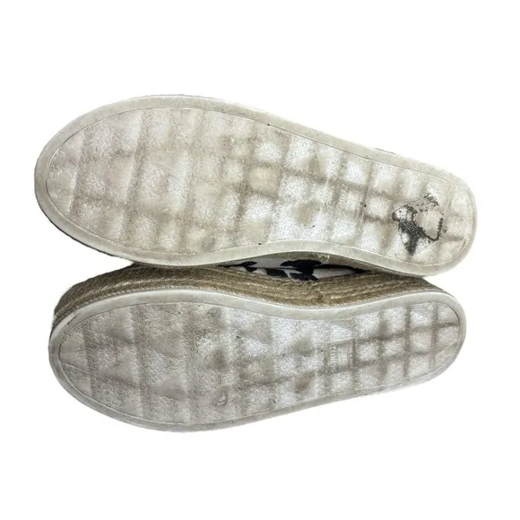SCHUTZ LUANA CHEETAH ESPADRILLE PLATFORM SNEAKERS Size 8