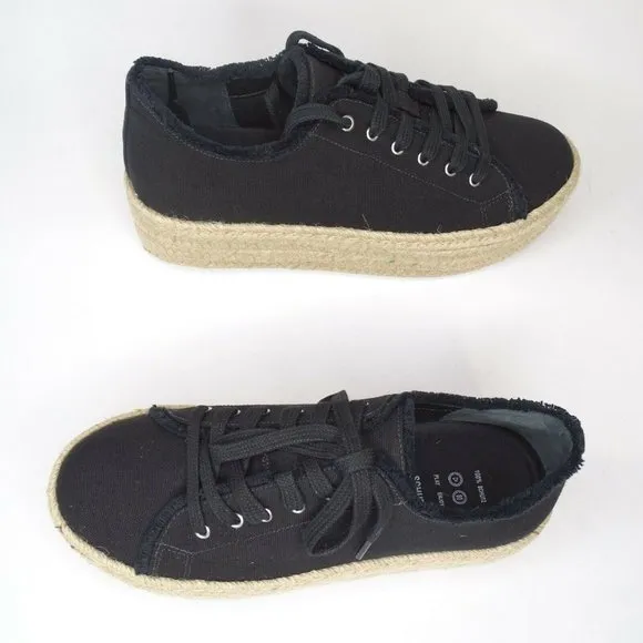 SCHUTZ LUANA ESPADRILLE PLATFORM SNEAKERS