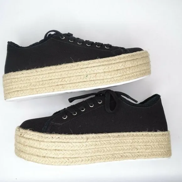 SCHUTZ LUANA ESPADRILLE PLATFORM SNEAKERS