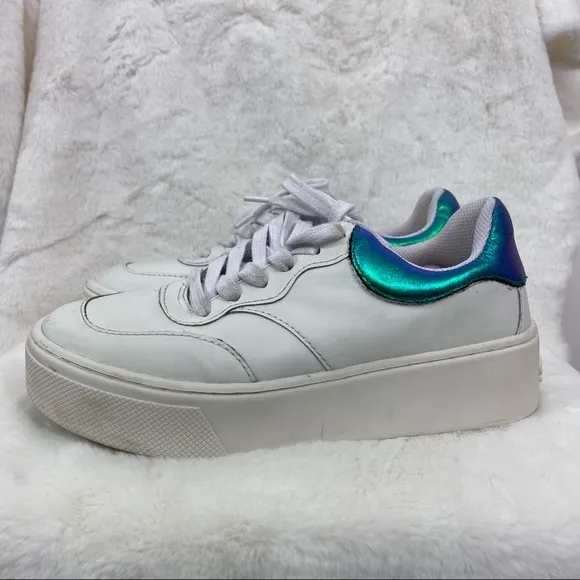 Schutz Platform reflective sneakers size 6
