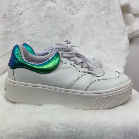 Schutz Platform reflective sneakers size 6