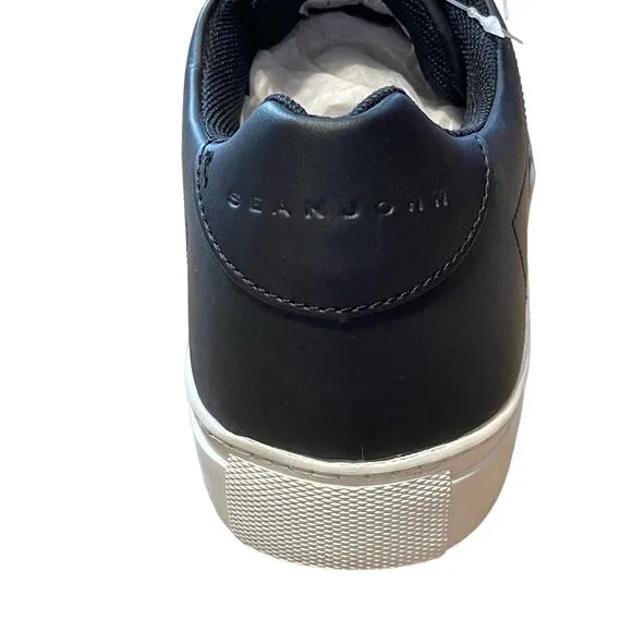 Sean John Mens Black Hardlined Pull On Low Top Sneakers Size 8.5 NWT