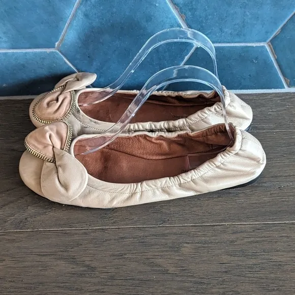 See by Chloe Clara Ballet Flat Nude Soft Pink Size 39.5 US 9
