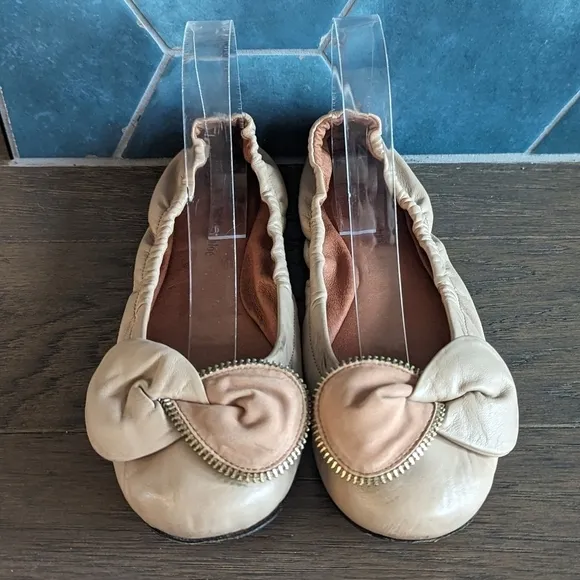 See by Chloe Clara Ballet Flat Nude Soft Pink Size 39.5 US 9