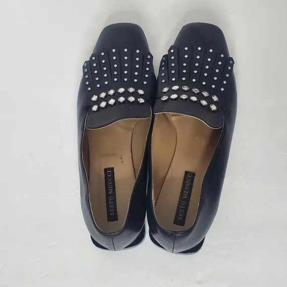 Sesto Meucci Black Loafer Flats