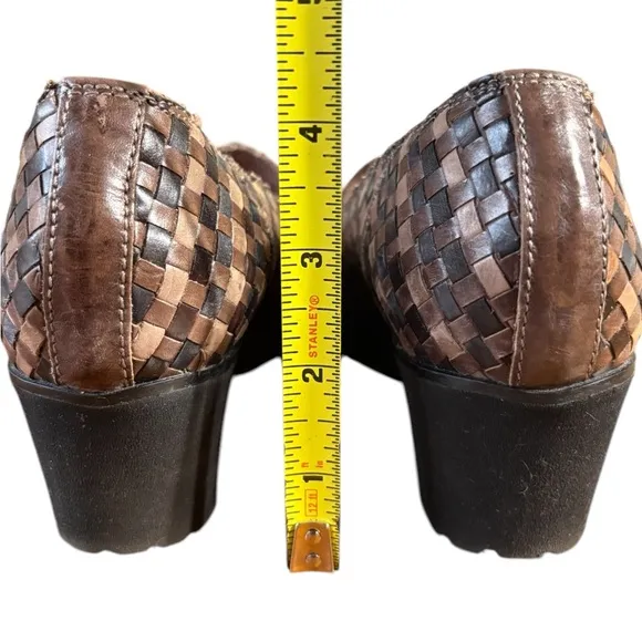 Sesto Meucci-NWOB size 8.5 women’s woven Italian leather wedge loafers. New!!!