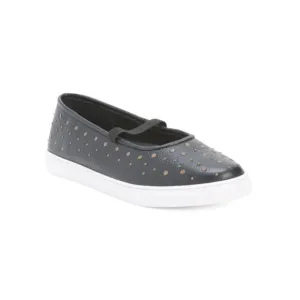 SEYCHELLES Black Leather Leather Moon Child Studded Slip On Flats