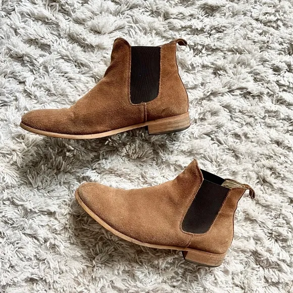 Shoe The Bear Dev Handmade Chelsea Boot 10 / 43 EU Tobacco Suede