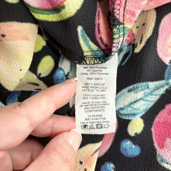 {Show Me Your Mumu} Day or Night Midi Dress, Fruity Tango, Size S, NWT