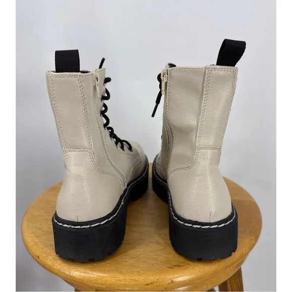 Sincerely Jules Harley Combat Boots ankle-length boots w/ a lace-up side zipper