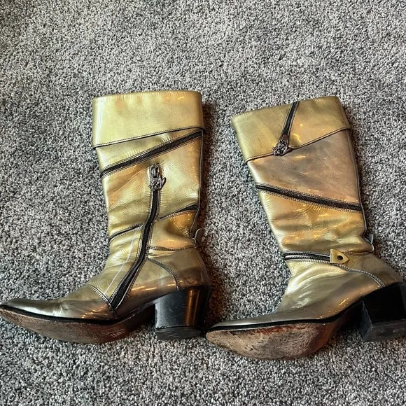 Siren by Marc Nason women’s zip boots size 7.5 motto combat