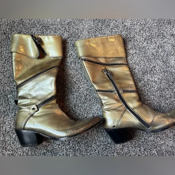 Siren by Marc Nason women’s zip boots size 7.5 motto combat