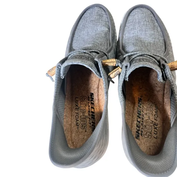 Skechers Gray Loafers &amp; Slip-Ons