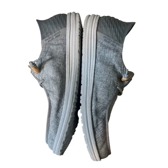 Skechers Gray Loafers &amp; Slip-Ons