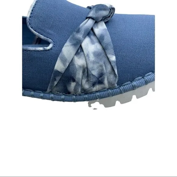 Skechers Macie Knot Washable Loafers - Blue Watercolor Feels 6.5