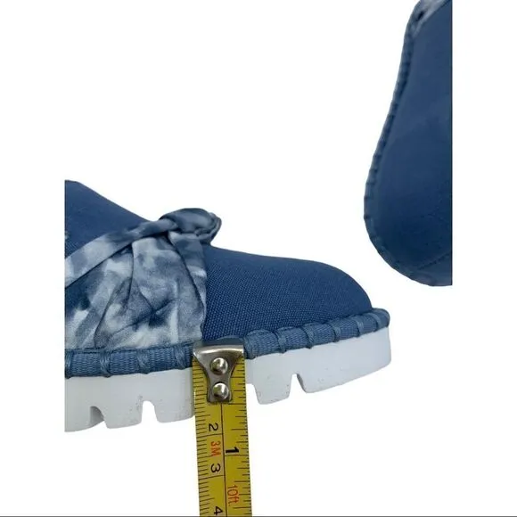 Skechers Macie Knot Washable Loafers - Blue Watercolor Feels 6.5