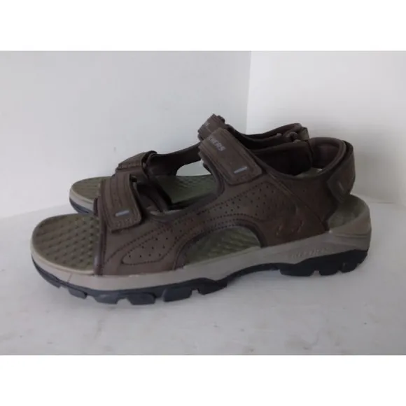Skechers Sandals Chocolate Tresmen-Garo Strap Relaxed Fit 204105/CHOC Mens 12