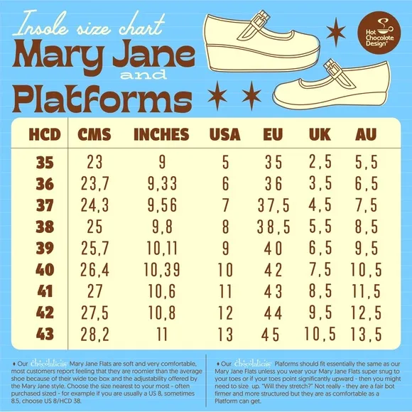 Skeleton Under Your Bed Hot Chocolate Mary Jane Platforms