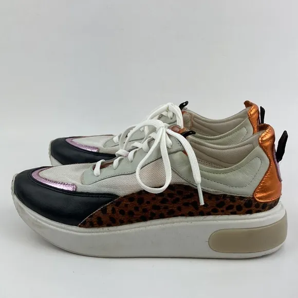 Smidt Women’s Multi Media Comb 5 Platform Brazilian Sneakers sz 8