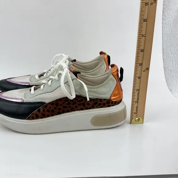 Smidt Women’s Multi Media Comb 5 Platform Brazilian Sneakers sz 8