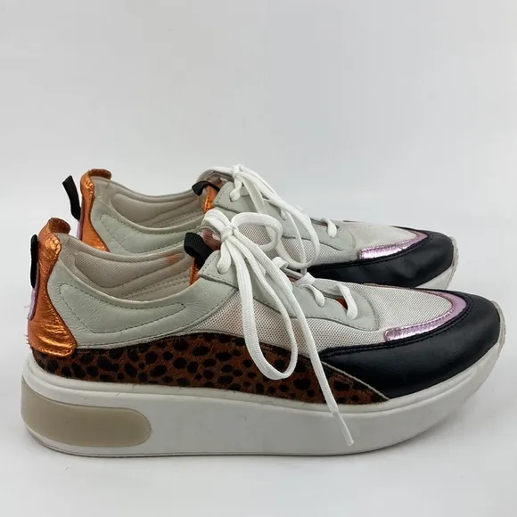 Smidt Women’s Multi Media Comb 5 Platform Brazilian Sneakers sz 8