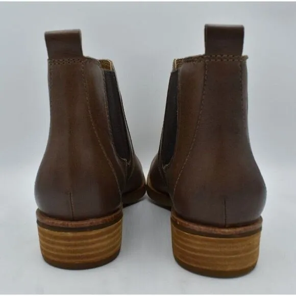 Sofft Womens Size 7.5 Brayton Mist Grey Brown Leather Chelsea Boots Shoes