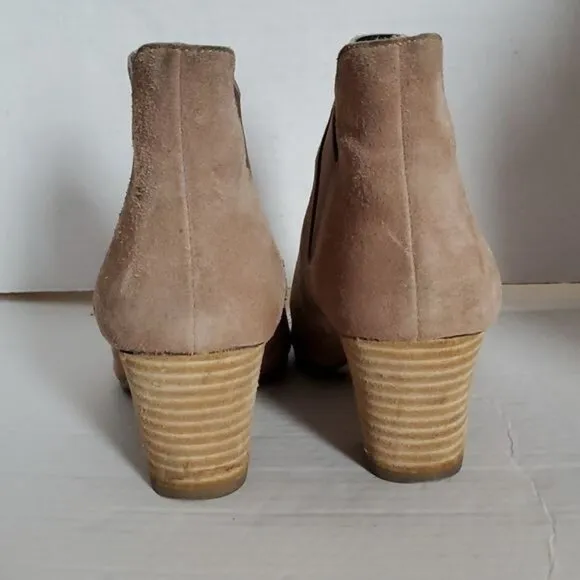 Sole Society Chelsea Boots Booties Heeled Brown Leather Women's WOMAN'S SIZE 5