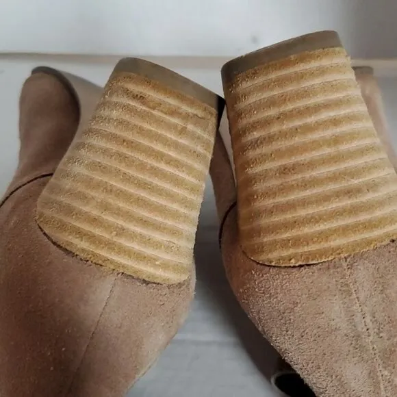 Sole Society Chelsea Boots Booties Heeled Brown Leather Women's WOMAN'S SIZE 5