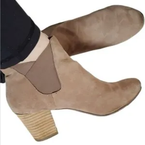 Sole Society Chelsea Boots Booties Heeled Brown Leather Women's WOMAN'S SIZE 5