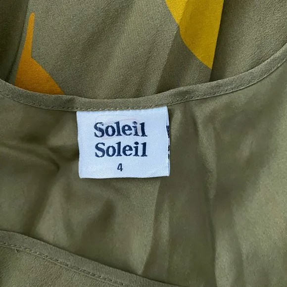 Soleil Soleil Ines Floral Maxi Dress Olive Green