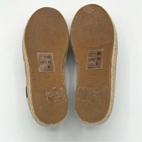 Soludos The Original Dali espadrilles classic blue size 7.5 Coastal grandma