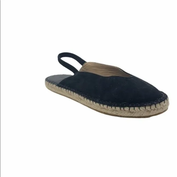 Something Navy | Slingback Espadrille Felix Sandals | Black | Women's Shoes 6.5