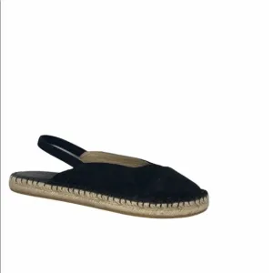 Something Navy | Slingback Espadrille Felix Sandals | Black | Women's Shoes 6.5