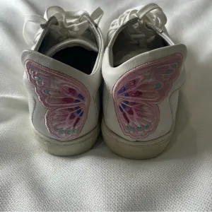 Sophia Webster Bibi Butterfly Low-Top Leather Sneakers, White Size EUR 37
