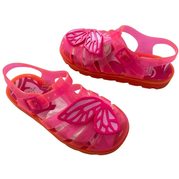 Sophia Webster Mini Butterfly Jelly Sandals Pink Size 12 UK/13 US Girls