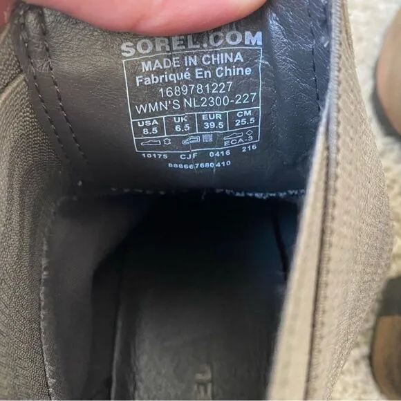 Sorel Addington Chelsea Ankle Boots Block Heel Kettle Tan Brown 8.5