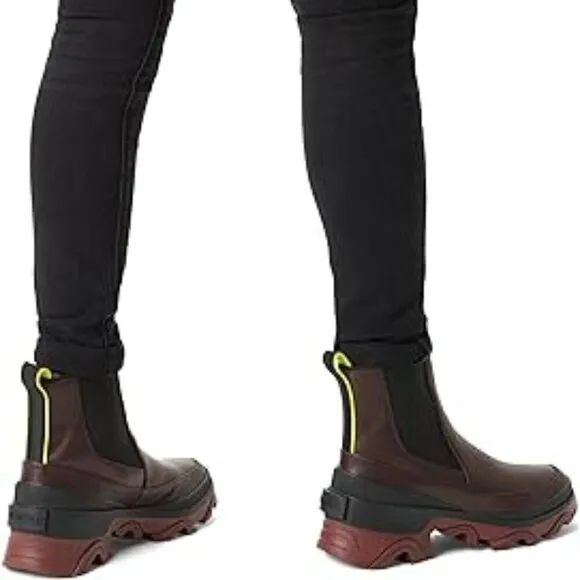 Sorel Brex Waterproof Women's Chelsea Boots US6 Chocolate/Red $180